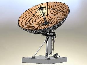  Спутниковая антенна RxTx, диаметр 13.0 м, особый Ku-диапазон 